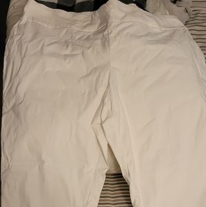 White Ankle Length Pants